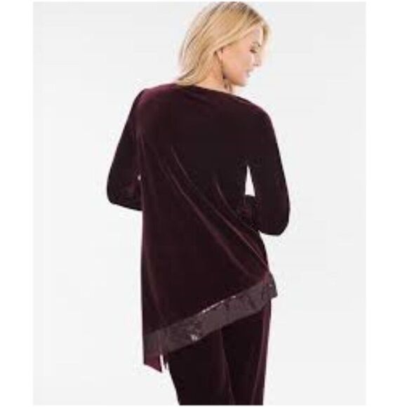 Chico's Travelers Tunic Size 3 (16) Formal Long Sleeve NWOT - Picture 3 of 16